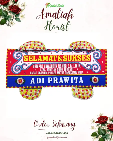 Papan Bunga Ucapan Selamat Sawahan